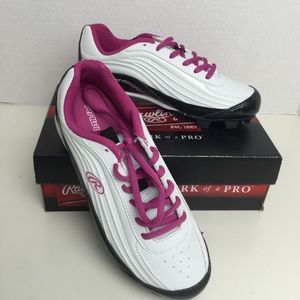 Rawlings girls softball cleats size 5.5